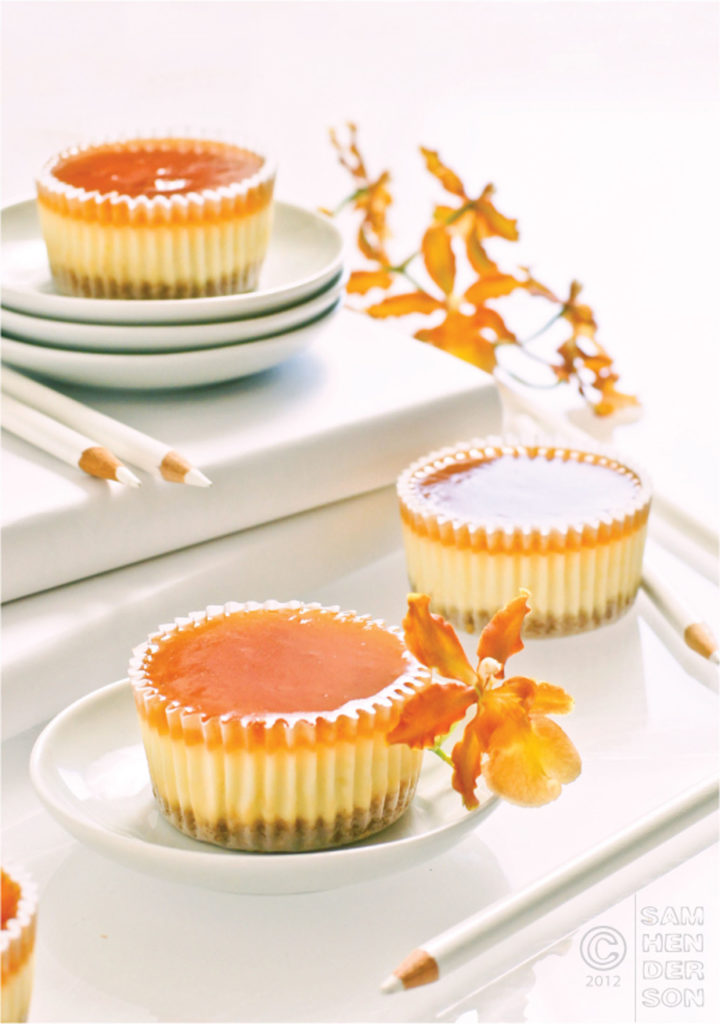 cheesecake cupcakes with apricot glaze recipe