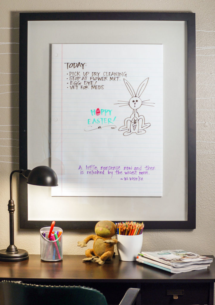 dry erase board diy