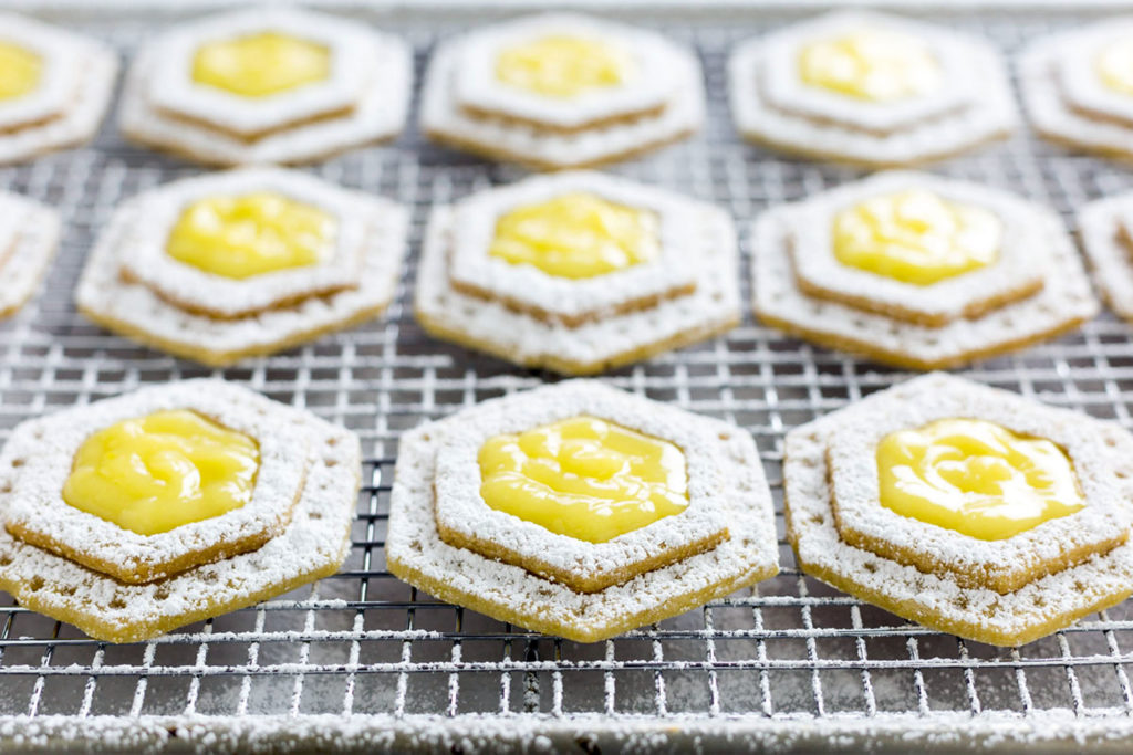 lemon filled honey shortbread recipe