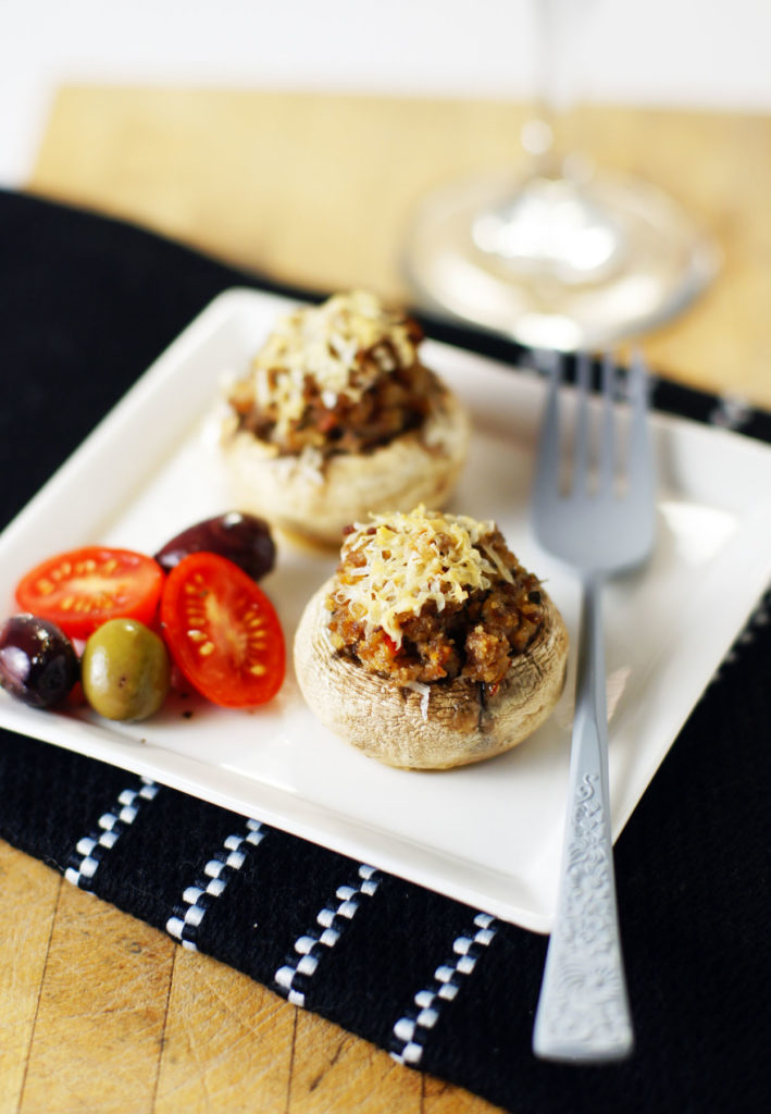 homemade sausage recipe stuffed mushrooms