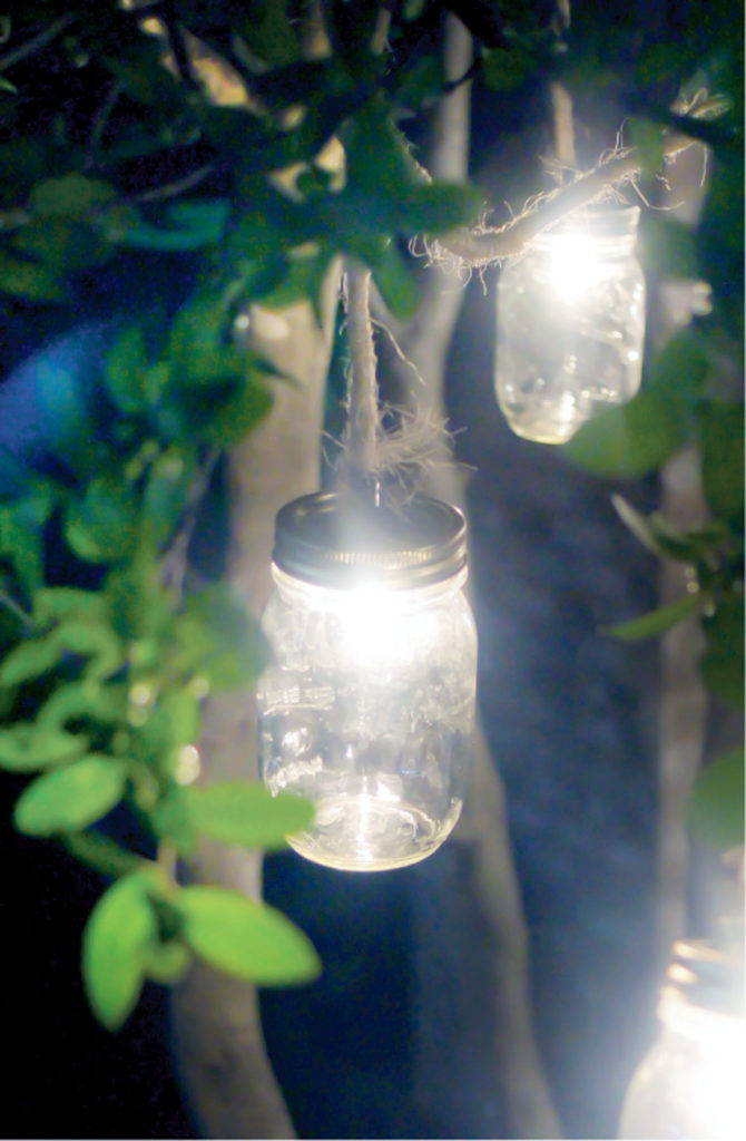 mason jar outdoor lights craft diy
