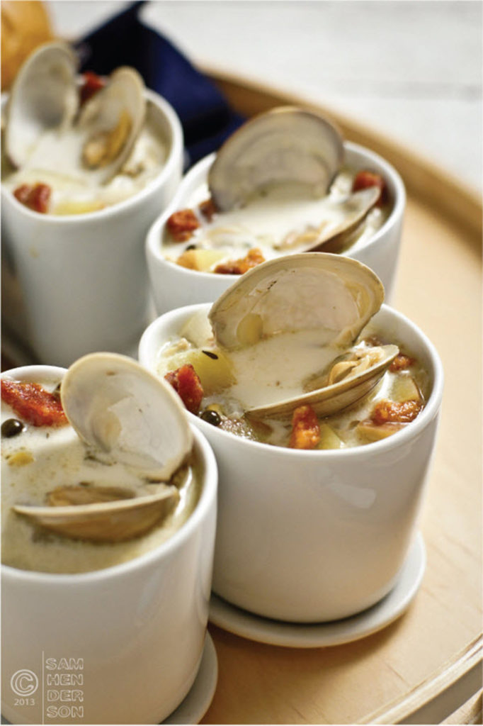 peppercorn clam chowder recipe