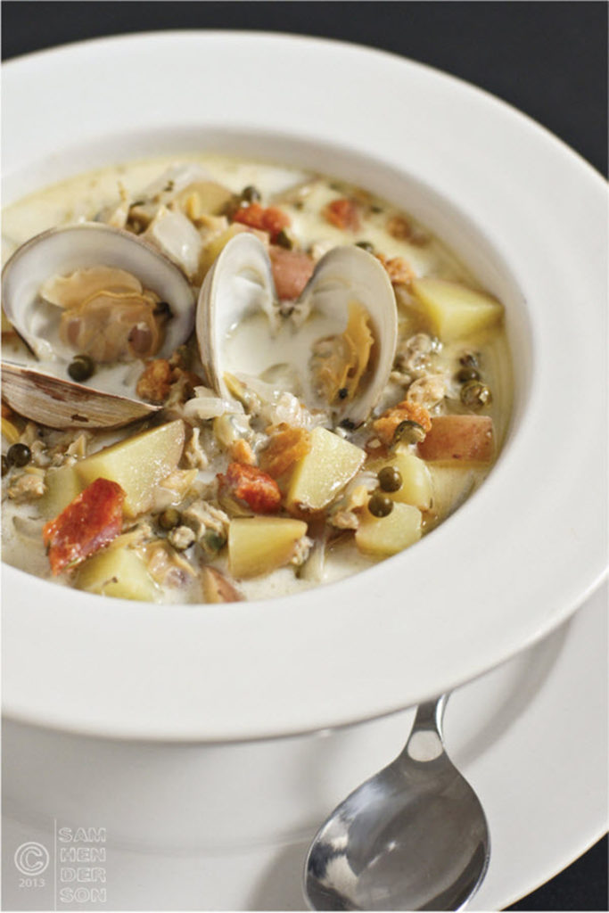 peppercorn clam chowder recipe