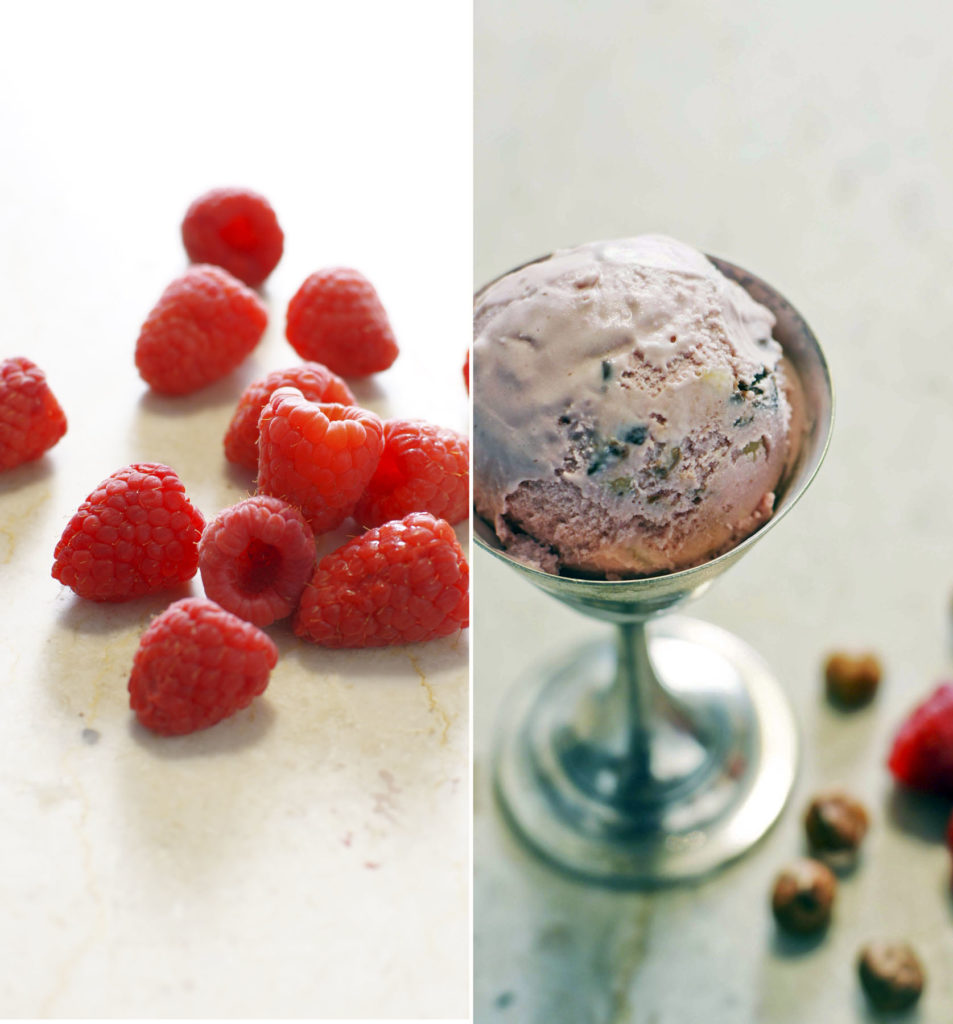 raspberry hazelnut ice cream recipe