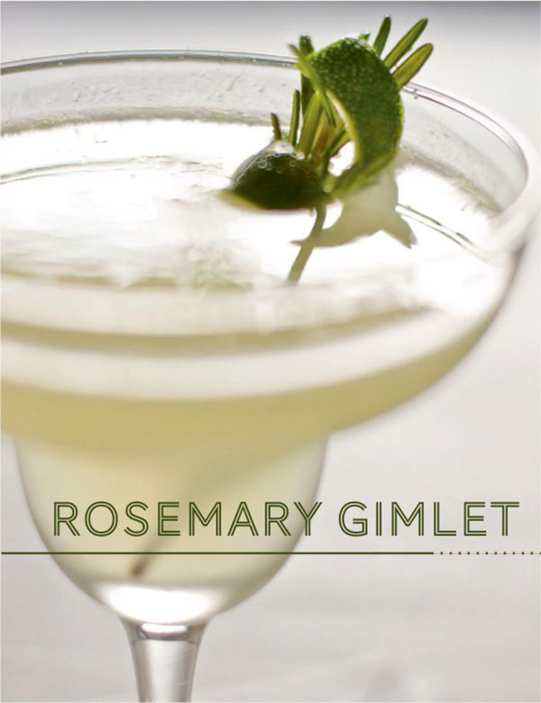 rosemary gimlet cocktail recipe