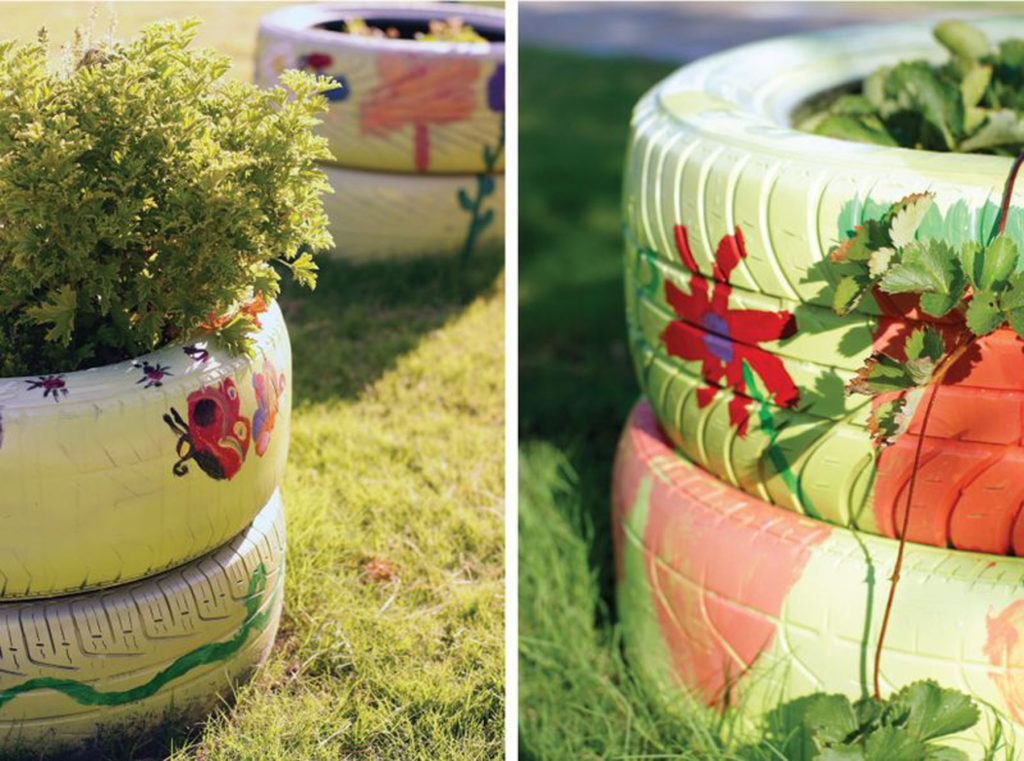 tire garden diy