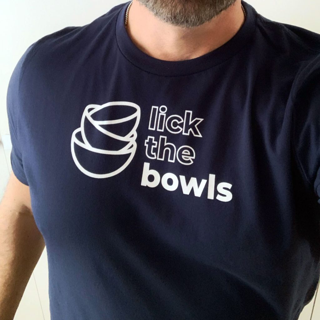 lick the bowls t-shirt navy